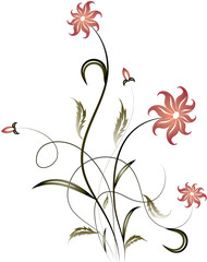 Wall Mural - floral background