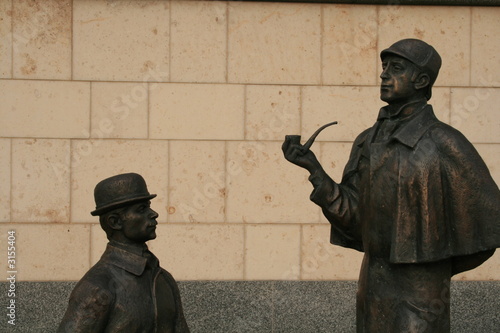 Fotomural monument of sherlock holmes and dr.watson