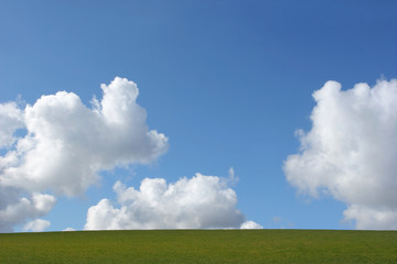 Wall Mural - earth, clouds and sky