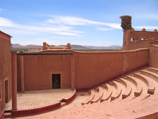 Wall Mural - outside old theater hall, taourirt kasbah, ouarzazate, morocco