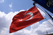 bandiera della turchia che sventola