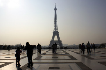 Naklejka na meble paris, eiffelturm, textraum, copy space