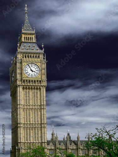 Plakat na papierze fotorealistycznym Big Ben w Londynie