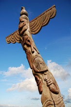 Wooden Totem Pole