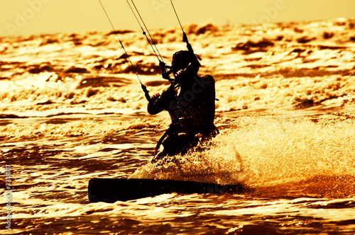 Naklejka samoprzylepna Kitesurfing
