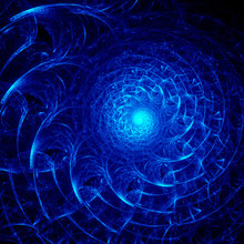Blue Rays Spiral