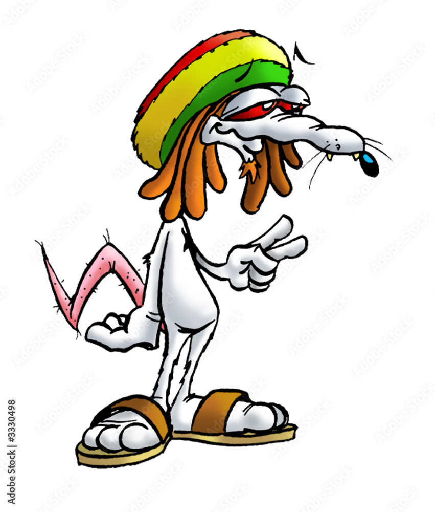 Foto de Stock rat rasta 01 | Adobe Stock