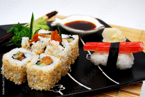 Tapeta ścienna Sushi menu
