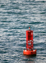 Red Buoy In The Water