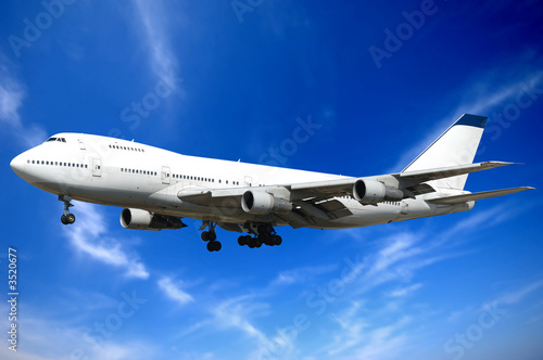 Fotografía  jumbo and blue sky