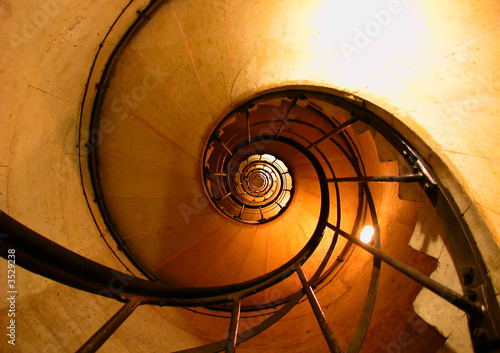 Naklejka na szafę circular staircase