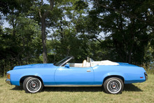 An Immaculate Blue 1971 Mercury Cougar Convertible.