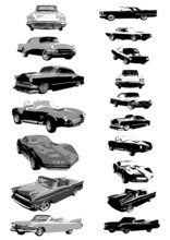 Classic Cars Vector