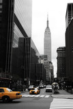 Fototapeta  - Emipre State Building and yellow, Manhattan, New York
