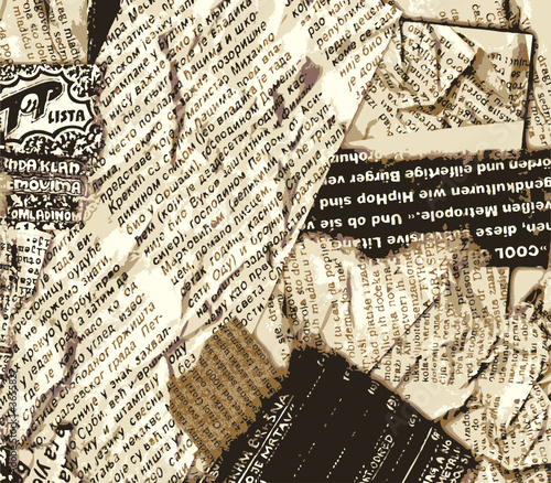 Tapeta ścienna na wymiar Newspaper grunge color