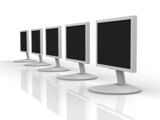 Aligned LCD Monitors