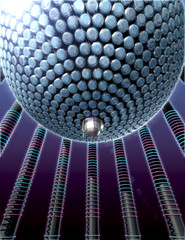 future mirror ball -with pillars of neon [2]-