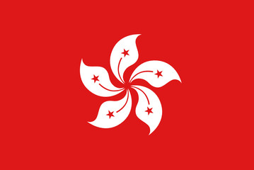 Wall Mural - Flag - Hong Kong