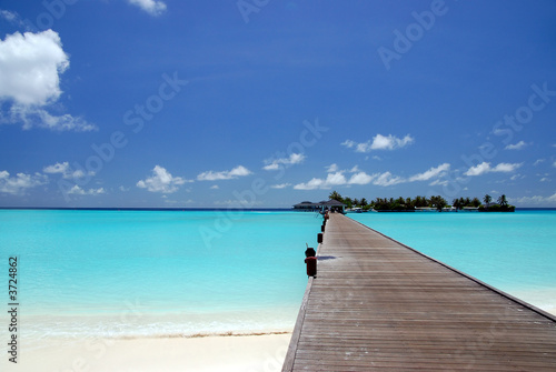 Plakat na papierze fotorealistycznym Pier am strand
