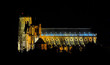 vue, cathédrale de Bourges de nuit