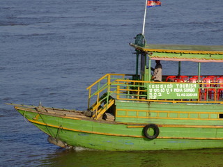 Wall Mural - Bateau, Cambodge