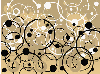 Wall Mural - Tan Circles