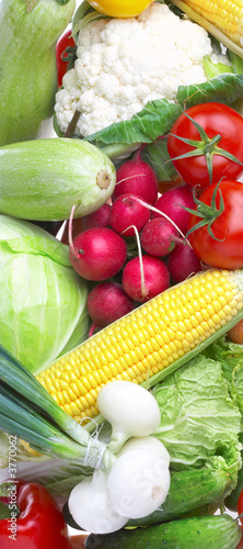 Naklejka - mata magnetyczna na lodówkę vegetables. Healthy food