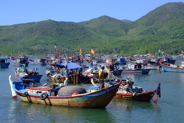 Wall Mural - Bateaux de peche