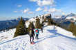 winter trekking in the alps