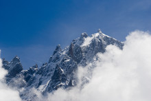 View Of Mont Blanc Mountain Range From Parc De Merlet 