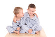© matka_Wariatka - two brothers in pijamas - ready to bed