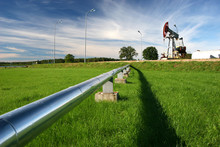 Pipeline Coming From Oil Pump