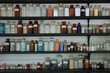 Thomas Edison's chemistry lab glass containers.