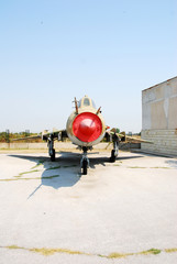 Wall Mural - Classic Cold war fighter jet Su-22 made by Sukhoi