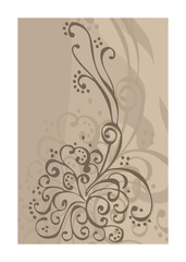 Wall Mural -  Floral background