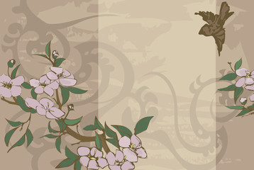 Wall Mural - Floral background