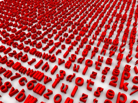 Background from letters