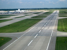 Airport Runway From The Air