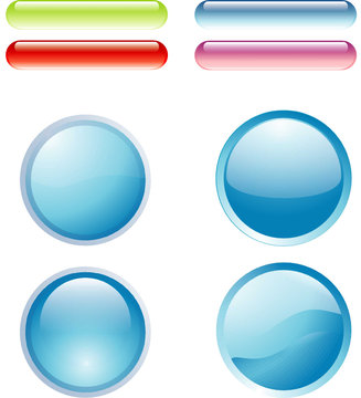 Shiny buttons, web 2.0 icons