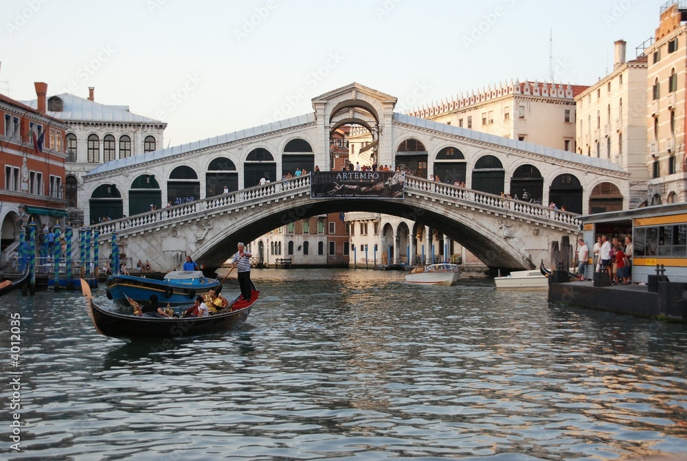 Pont du Rialto Venise - obrazy, fototapety, plakaty 