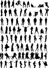 80 People Silhouettes