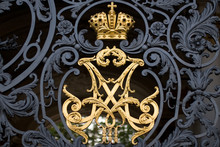 The Gates To Winter Palace In St-Petersburg.