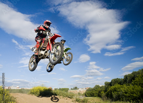 Fototapety Motocross  skok-synchroniczny