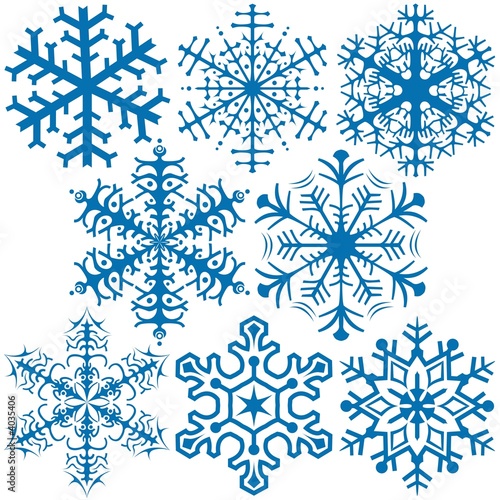 Snowflakes A - illustration