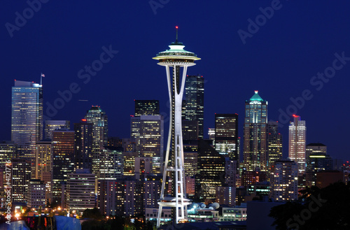 Fotoboard na płycie Seattle nocny widok
