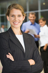 Sticker - Businesswoman with folded arms