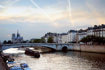 Wall Mural - Evening Seine