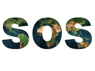 sos sign with border stroke