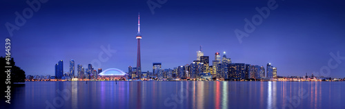 Fotoboard na płycie Panoramę Toronto o zmierzchu (8:10 w nocy)
