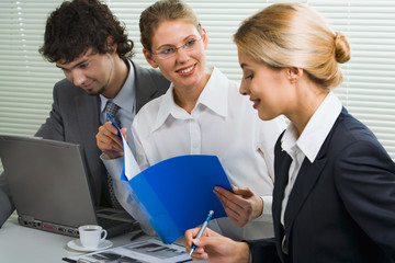 Poster - Business team at meeting